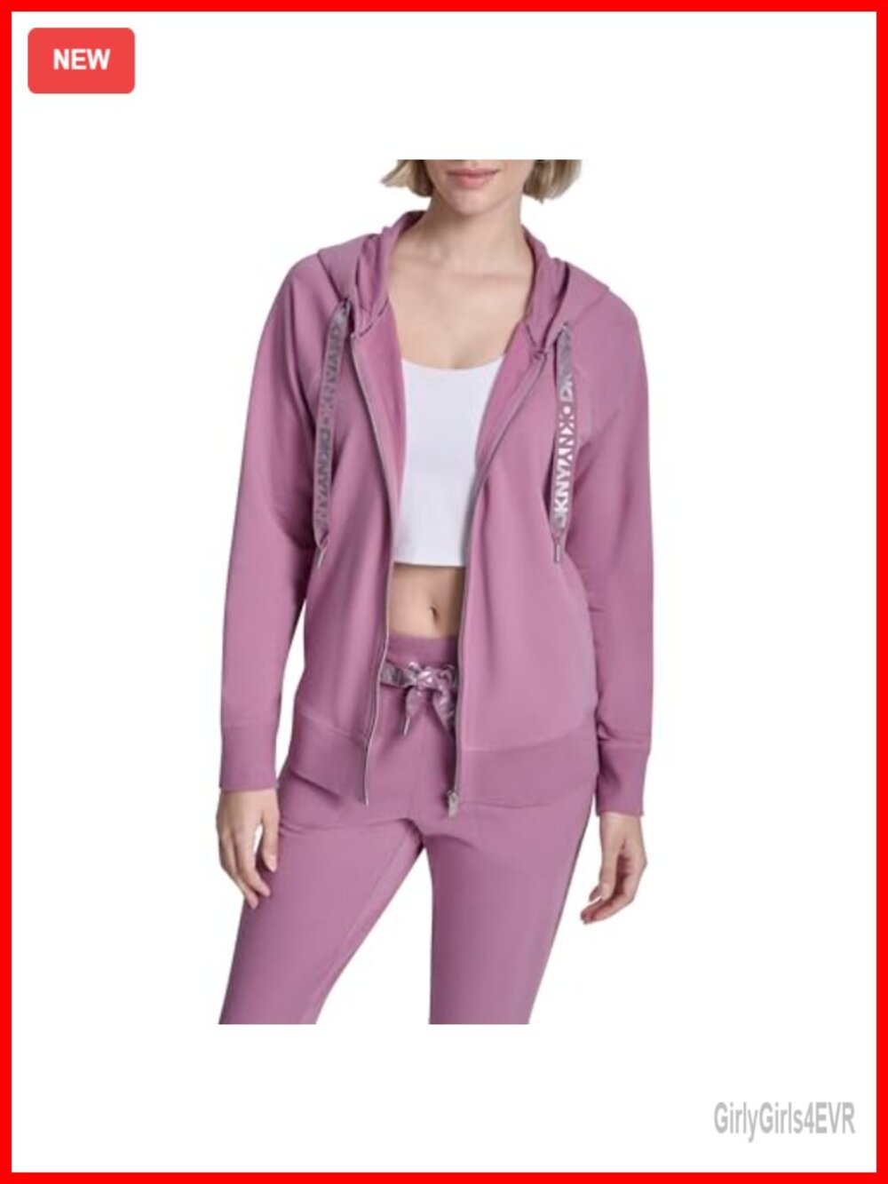 Women's Full Zip Hoodie Sweatshirt Relaxed Fit Drawstring Hood Long Sleeve